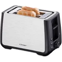 Cloer 3569 King Size Toaster Edelstahl schwarz