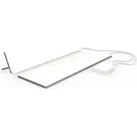 Etherma LAVA-DESK-ZONE-W, Infrarot-Heizlüfter, Aluminium, IP21, Drinnen, Tisch/Bank, Weiß