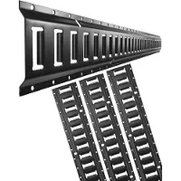 Vevor E-Track-Schienen-Set, 1,52 m lange Stahlschienen, 4er-Pack, Tragfähigkeit bis zu 914 kg, robuste Schienen mit Schrauben für Garagen, Lieferwagen, Anhänger, Motorrad-Zurrgurte, ATV-Halterungen