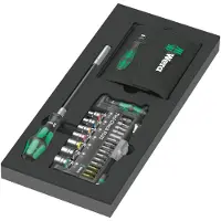 Wera 9750 Schaumstoffeinlage Kraftform Kompakt und Tool-Check PLUS Set 1, 57-teilig - 05150150001