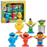 Just Play 57884 - Sesamstraße - Figurenset, Nachbarschaftsfreunde, 6er-Pack