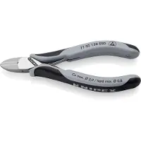 Knipex Elektronik-Seitenschneider ESD mit durchgestecktem Gelenk mit Mehrkomponenten-Hüllen 130 mm