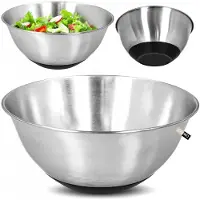 Cadro Metallschüssel Küche Edelstahl 1,9l rutschfest