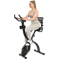 Christopeit Sport Heimtrainer SPORT "S-Bike Velo Fit", schwarz, Heimtrainer, ohne Unterlegmatte, Heimtrainer, 120 kg max. Benutzergewicht, Fahrrad, 14 Widerstandsstufen, B:55cm H:130cm L:92cm