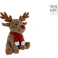 VAN MANEN Eland Plüschtier grau sitzend 28cm Spielzeug Geschenk