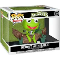 Funko POP! FK75853 - The Muppets POP! Deluxe Vinyl Figur Kermit with Banjo 9 cm - Neu