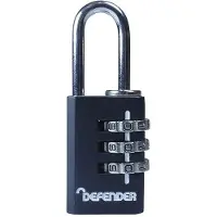 Defender Druckguss-Kombinationsvorhängeschloss TK4762 (20mm) (Multi Colour)