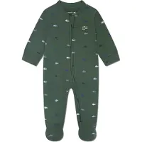 Lacoste Kids Footed Croco Print Langärmliger Overall