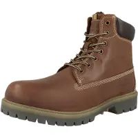 Dockers by Gerli Herren Leder Stiefel gefüttert Braun