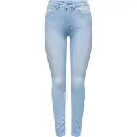 ONLY "ONLBLUSH HW SKINNY ANK DNM REA008 NOOS" Bleach Wash für einen Faded-Look