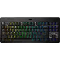 Mountain Everest Core - Tastatur - mit Mediendock - Hintergrundbeleuchtung - USB-C - QWERTZ - Deutsch - Tastenschalter: