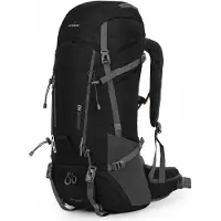 Bergson Pumori 50L Belüfteter Wanderrucksack Schwarz