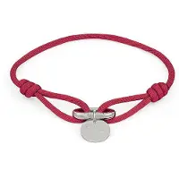 Copenhagen Armband - Edelstahl Fabric Link - Gr. ONESIZE - in Rot - für Damen