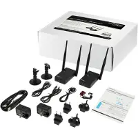 StarTech.com .com Drahtloses HDMI-Sender- und Empfänger-Kit - 200m - 1080p, 1920 x 1080 Pixel, AV-Sender & -Empfänger, 200 m, Kabellos, Schwarz