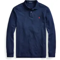 Ralph Lauren Poloshirt 710680790046 Dunkelblau Custom Slim Fit