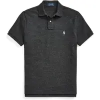Ralph Lauren für Herren. 710680784011 Schwarzes Slim-Fit-Piquet-Poloshirt (M), Baumwolle, Kurzarm