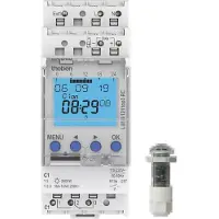 Theben 1210230 Dämmerungsschalter mit Zeitschaltuhr, Einbau-Lichtsensor, 1 Kanal, RC-fähig LUNA 121 top3 EL