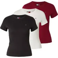 Tommy Hilfiger Kurzarmshirt "TJW 3PACK C-NECK TEE" Packung, 3er-Pack, 3 Stk. Slim, unifarbenes Design