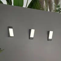 In.tec® LED Aussenwandleuchte Coupe, schwarz, Aluminium, Modern, LED Wandleuchte außen