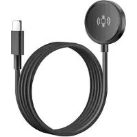 Swissten , Magnet Ladegerät 2.5W für Galaxy Watch USB-C 1.2m, Schwarz