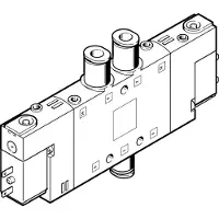 FESTO 5/2 Bistabil Luft Magnetventil QS-8 680L/Min - 196908
