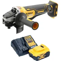 DeWalt DCG 406 P1 Akku Winkelschleifer 18 V 125 mm Brushless + 1x Akku 5,0 Ah + Ladegerät