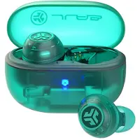 JLab Go Pop ANC, True Wireless Stereo (TWS), 20 - 20000 Hz, Anrufe/Musik, Kopfhörer, Türkis, Transparent