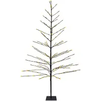 Lumineo Beleuchteter Baum 232 LED Warmweiß 1,80 m