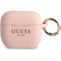 GUESS Apple Hülle GUA3SGGEP AirPods 3 Abdeckung rosa/rosa Silikon Glitter