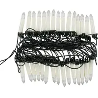 Idena Lichterkette Kerzenlichter 30 LED warmweiß für Innen 16m, Wachsoptik