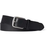 Ralph Lauren für Herren. 405913732001 Ledergürtel mit schwarzem Pferd (42 cm), Lässig, Klassisch