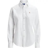 Ralph Lauren für Damen. 211891377003 Schmal geschnittenes Oxford-Hemd weiß (32), Lässig, Baumwolle, Klassisch, Langarm