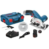 Bosch Akku-Kreissäge GKS 12V-26 12 V Ø 85 mm / 1x 3,0 Ah Akku + Ladegerät inkl. Zubehör in L-Boxx