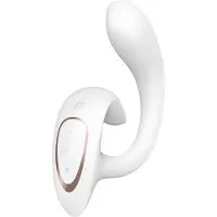Satisfyer G for Goddess 1 Vibrator mit Klitorisstimulator White 18.5 cm