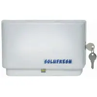 Solution Glöckner Vertriebs GmbH Solufresh Verdunsterbox, abschließbar, Geruchsneutralisator aus Kunststoff, Maße: 22 x 8 x 13 cm, Farbe: weiß