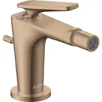 Hansgrohe AXOR Citterio C Einhebel-Bidetmischer, mit Zugstangen-Ablaufgarnitur, 49210300, Farbe: Polished Red Gold