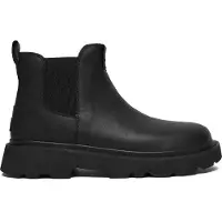 Ugg für Herren. 1172990 Lug Chelsea-Stiefeletten aus schwarzem Leder (43), Wohnung, Keine, Lässig
