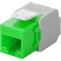 Goobay 90687, Flach, Grün, RJ-45, LSA, Weiblich, 22/26