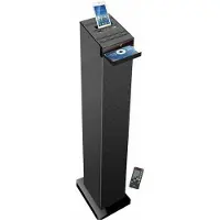 Big Buy Cooking HP32CD Bluetooth Hi-Fi Tower mit CD-Player, USB 2.0, microSD & FM-Radio – Schwarz, 4x15W Stereo, LED-Display, Fernbedienung