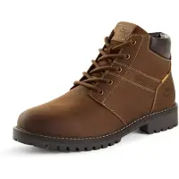 Camel active Winterboots , Herren, Gr. 43, Warmfutter, braun, Leder, Schuhe Winterboots, Schnürstiefel mit Profilsohle und Warmfutter
