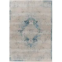 Kayoom Teppich "Milan 225", blau, B:120cm H:5mm L:170cm, Polypropylen, Teppiche, Teppich, ca. 436.800 Points/qm, Kurzflorteppich, weiche Haptik, hochwertig