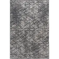 Kayoom Teppich "Kalea 225", grau, B:80cm H:8mm L:150cm, Polyester, Teppiche, Teppich, Flachgewebeteppich mit Relief-Design, Used-Look, moderne Farben