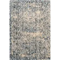 Padiro Teppich "Puerto 125", blau (blau, beige), B:80cm H:10mm L:150cm, Viskose, Teppiche, Teppich
