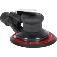 Stier Exzenterschleifer, EXS-120, Länge 187 mm, Schleifteller 150 mm, geeignet für Nass- und Trockenschliff, mit Kletthaftung und 12.000 Umdrehungen pro Minute