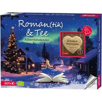 Roth Roman(tik) & Bio-Tee-Adventskalender - 24 Bio-Teesorten mit täglicher Geschichte zum Lesen - Tee Adventskalender für Frauen & Paare, ohne Schokolade
