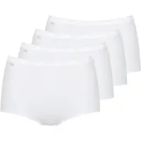 Sloggi Maxislip "Basic+", Damen, Gr. 40, weiß, Obermaterial: 95% Baumwolle, 5% Elasthan, figurbetont, Unterhosen Maxislip, weiche Nähte, Baumwollmischung, Topseller