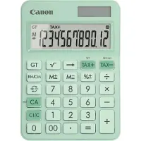 Canon LS-125KB Tischrechner pastellblau, 12-stellig, Solar/Batterie, TAX & Prozent, Wurzel, Speicher, Rückschritt, Vorzeichenwechsel