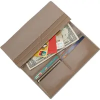 Gallantry Paris Gallantry, Damenportemonnaie Loulou genarbt mit Logo-Metallplatte, Taupe
