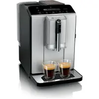 Bosch Serie 2 TIE20301, Espressomaschine, 1,4 l, Kaffeebohnen, Eingebautes Mahlwerk, 1300 W, Schwarz, Silber