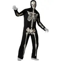 Atosa Glow In The Dark Skeleton Herrenkostüm